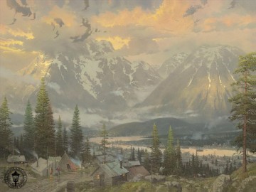 north america Painting - Great North Thomas Kinkade